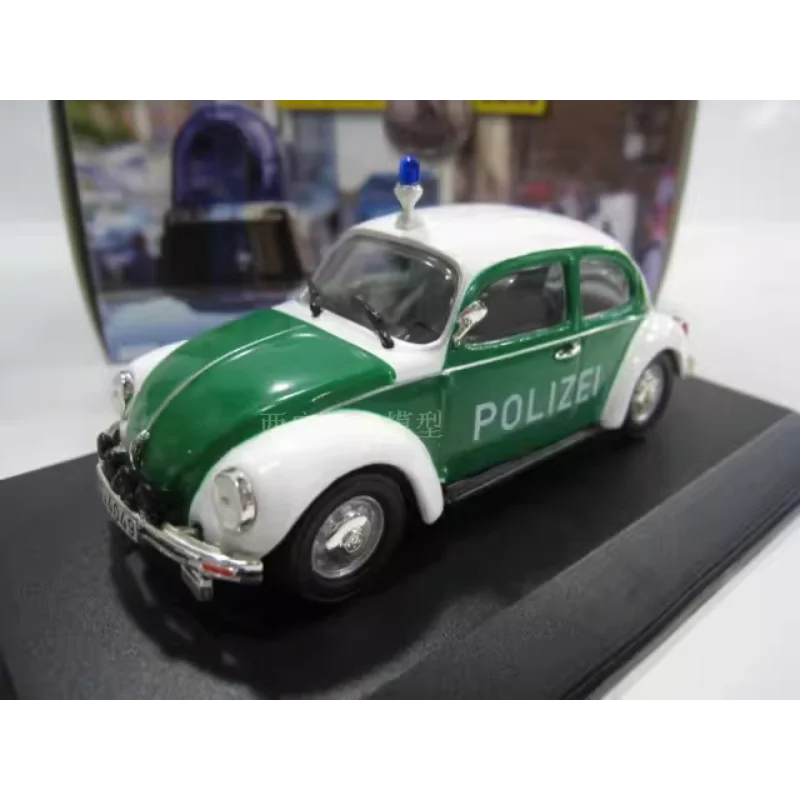 

Литой под давлением атлас, масштаб 1:43, 1972, мини-жук, немецкая полиция, классическая редкая модель автомобиля из сплава, Коллекционная игрушка, подарок, сувенирный дисплей