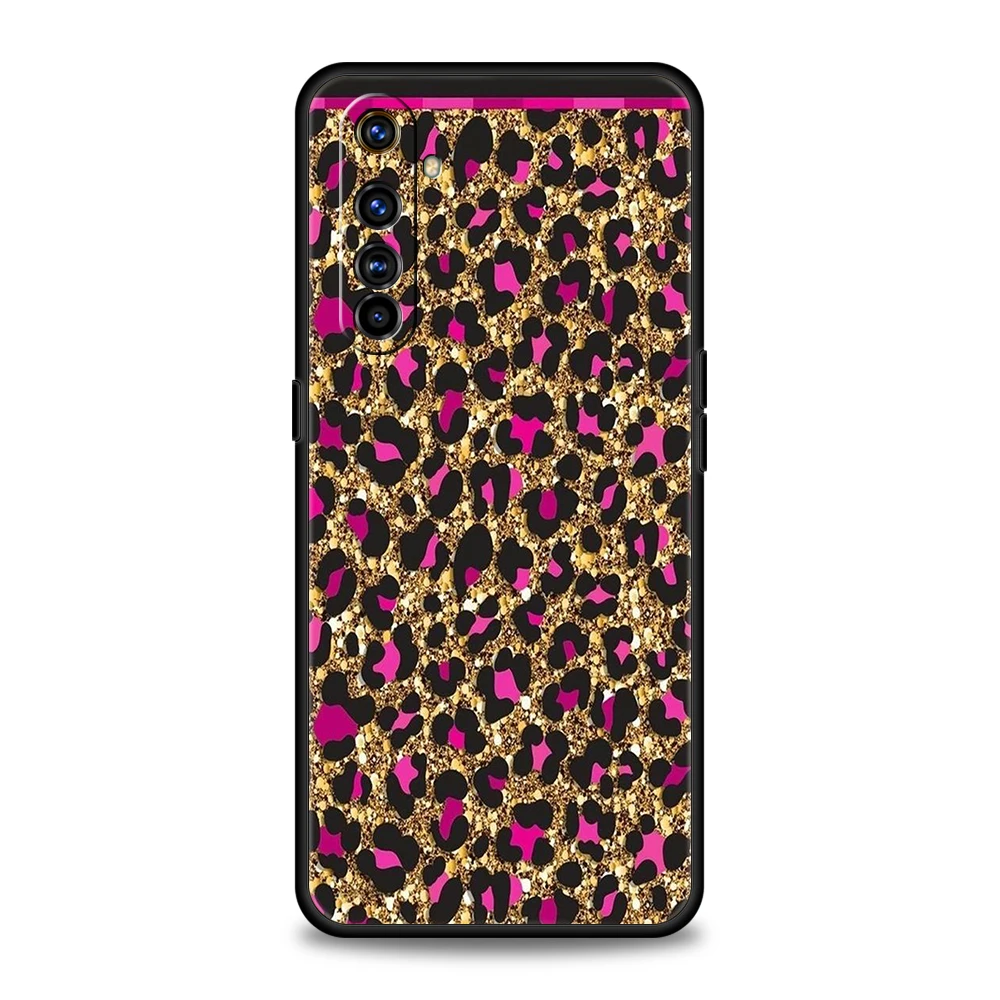 Leopard Print Phone Case for Oppo A17 A12 A57 A74 A16 Find X5 X6 A52 A53 A54 A15 Reno 6 Z 7 Pro A9 2020 5G Silicone Shell Capas