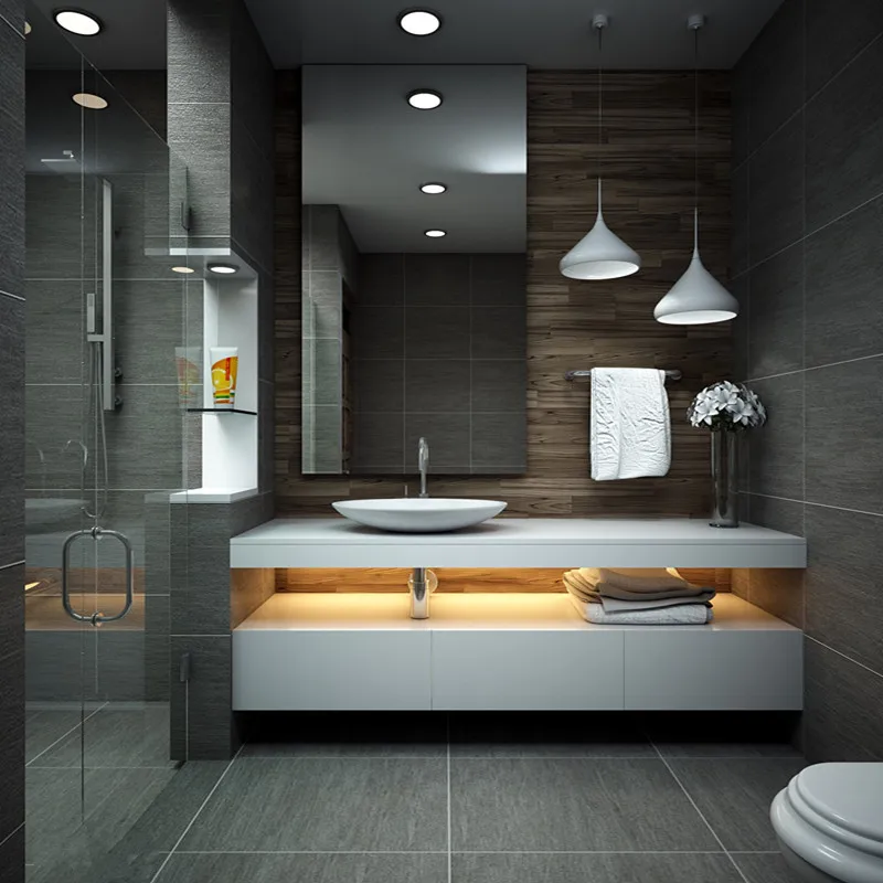 Toilet Luxury Bathroom Cabinet Organizer Storage Perfume Mirror Display Partitions Cupboard Modern Gabinete Hotel Furniture