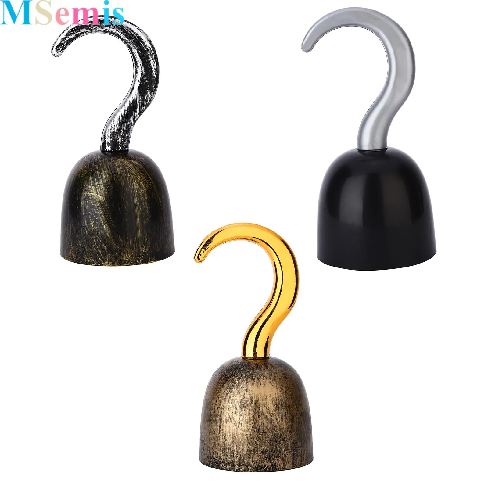 

Pirate Hook Hand Halloween Decorations Prop Weapons Simulation Pirates Performance Props Caribbeans Captain Toys for Kids Gift