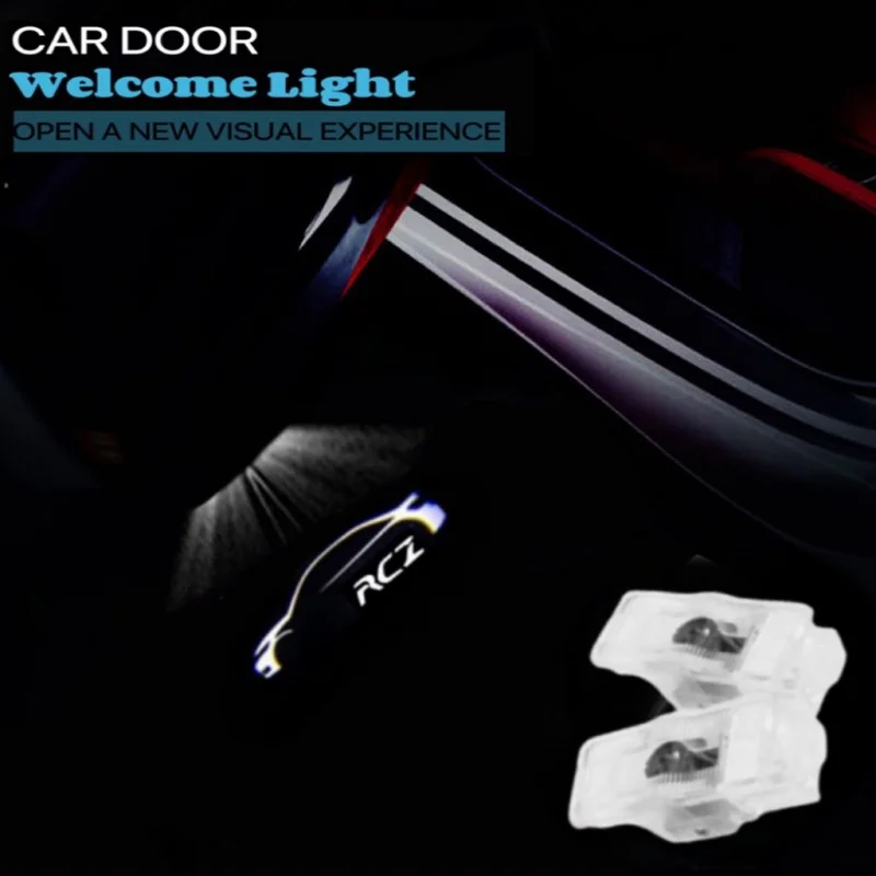 

2PCS LED Car Door Laser Projector Lamp Welcome Light Car Goods Accessories for Peugeot RCZ 308 3008 408 4008 508 5008 407 Logo