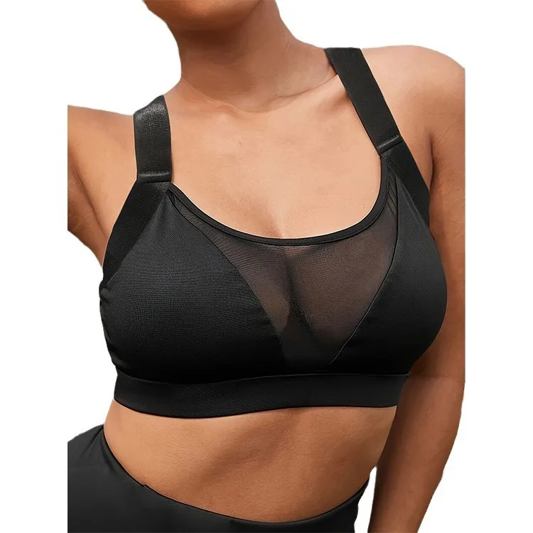 

Mermaid Curve New Plus Size Sports Bra Shockproof Beautiful Back Mesh Stitching Vest Sports Underwear for Women