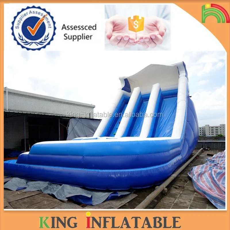 Commercial Kids Inflatable Floating Water Slide with pool For Outdoor