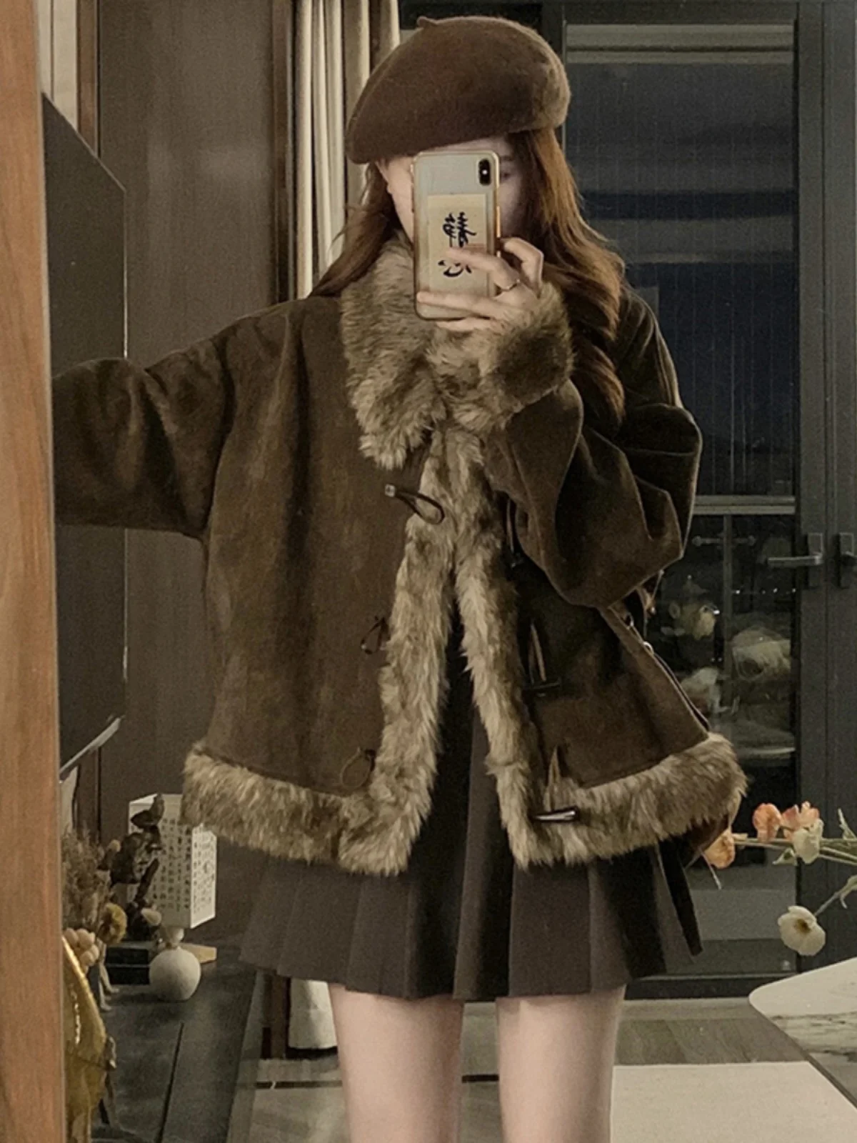 양털 재킷 흰색 심플 단순 기본 필수 기본형 초급 원시 원조 원래 원산지