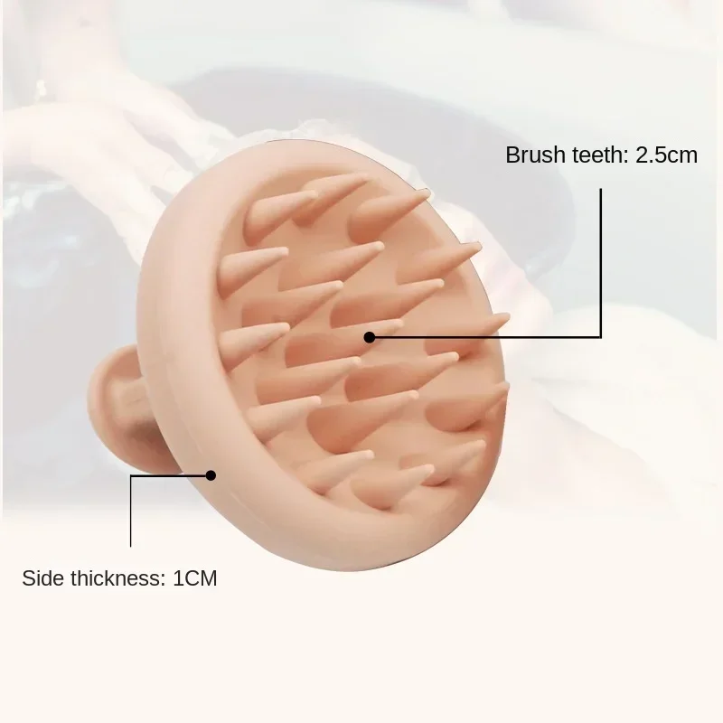 1PC Silicone Head Body Scalp Massage Brush Comb Spa Head Massage Tools Wet and Dry Use