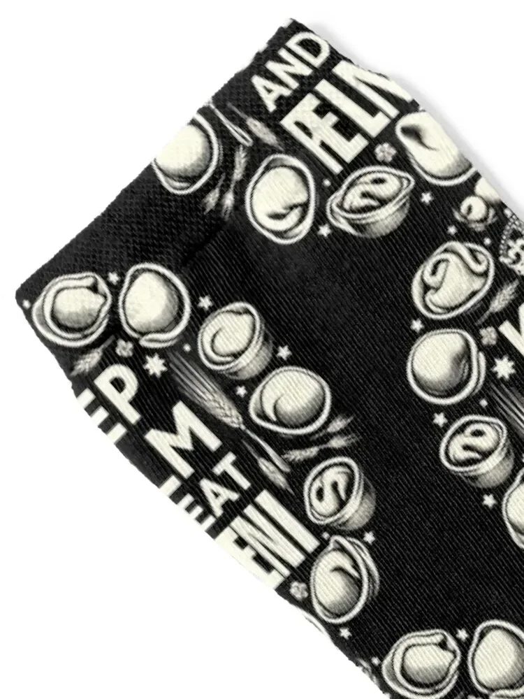 Keep Calm and Eat Pelmeni Gift Socks winter thermal christmas gift gym Thermal man winter Boy Child Socks Women's