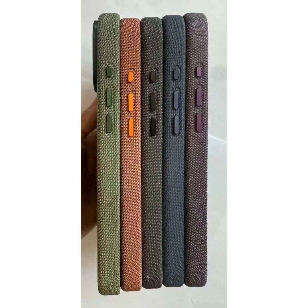 حافظة مغناطيسية منسوجة لهاتف iPhone 17 Pro Max/17 Air - متوافقة مع الشحن اللاسلكي، غطاء حماية لكامل الجسم