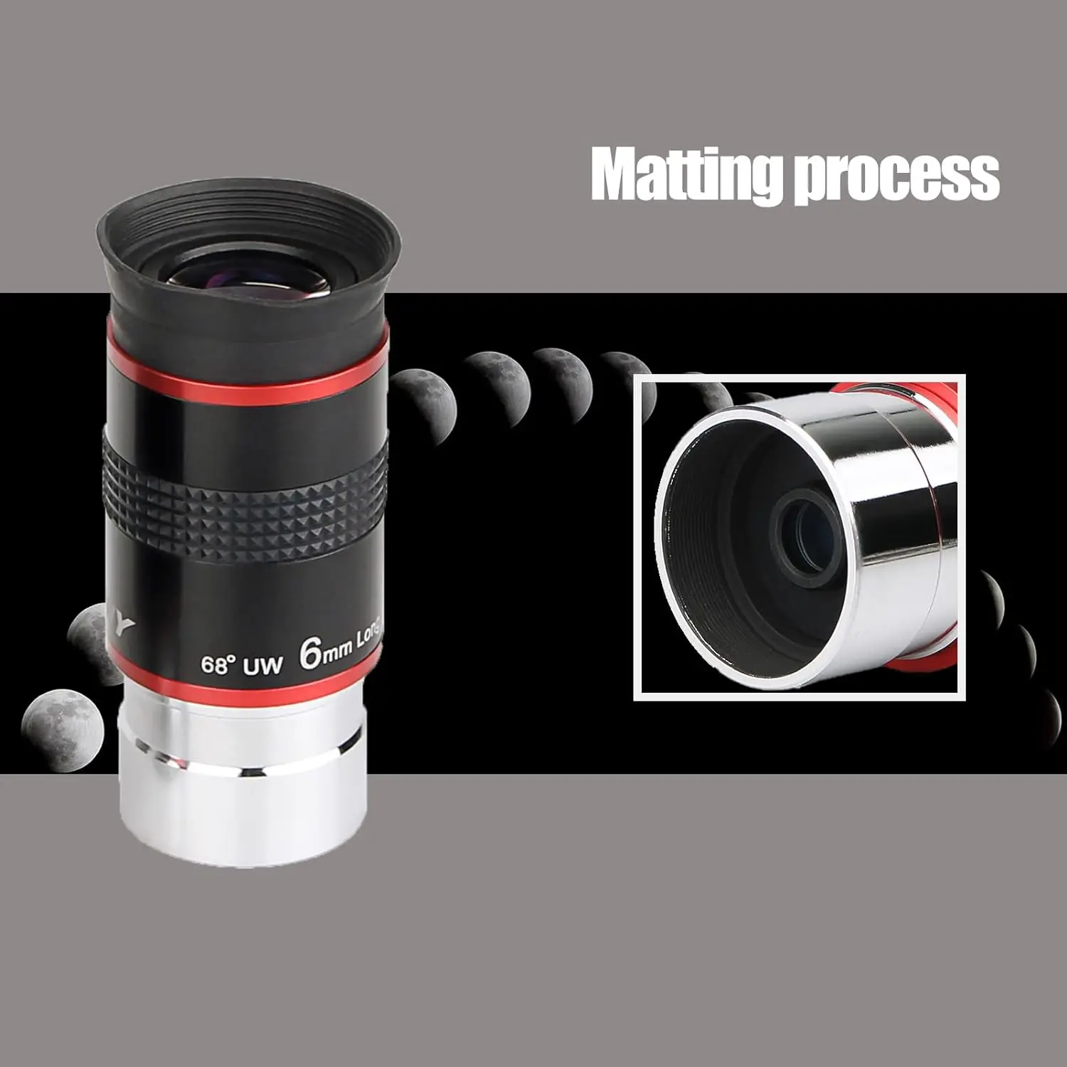 SVBONY Astronomical Telescope Eyepiece 6/9/15/20mm 1.25inch 68 Degree UWA Eyepiece Set Fully Multi-coated Lens