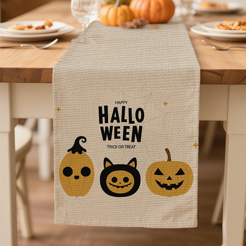 

Halloween table runners autumn Table decoration and accessories for Harvest Festival Thanksgiving Day tablecloth