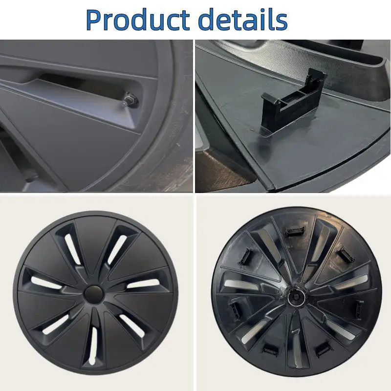 4PCS HubCap Car 18 Inch for Tesla Model 3 Highland 2024 Version Replacement Automobile Full Rim Cover Accessories Wheel Cover