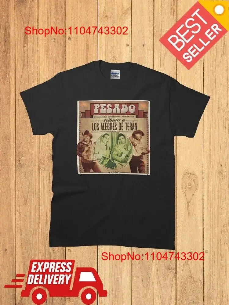 Nuevo Pesado Tributo A Los Alegres De Terán clásico hombre mujer camiseta tamaño S 5XL vintage lavado ligeramente Unisex estirado Casual