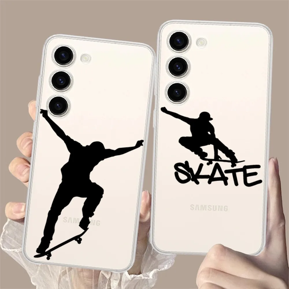 Skateboard boy silhouette Phone Case for Samsung Galaxy S8 8S G950F G950 A91 A80 A73 5G A72