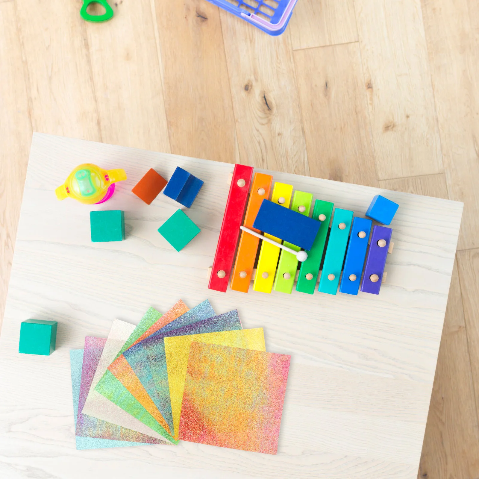 

50Pcs Pearl Origami Paper Soft Comfortable DIY Folding Papers for Crafts Handmade Card Making Origami Papers DIY Paper