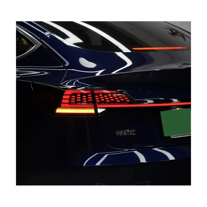 

Zhengwo LED Tail Lights For Tesla Model3 2019-2023 Sequential Turn Signal&Startup Animation Back Light Tail Lamp Plug And Play