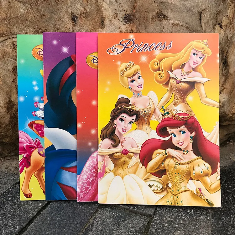 

Тетрадь для упражнений «Принцесса» Disney, Однолинейный блокнот для упражнений, офисные и школьные принадлежности, оригинальные товары, 16 страниц, 10 шт.