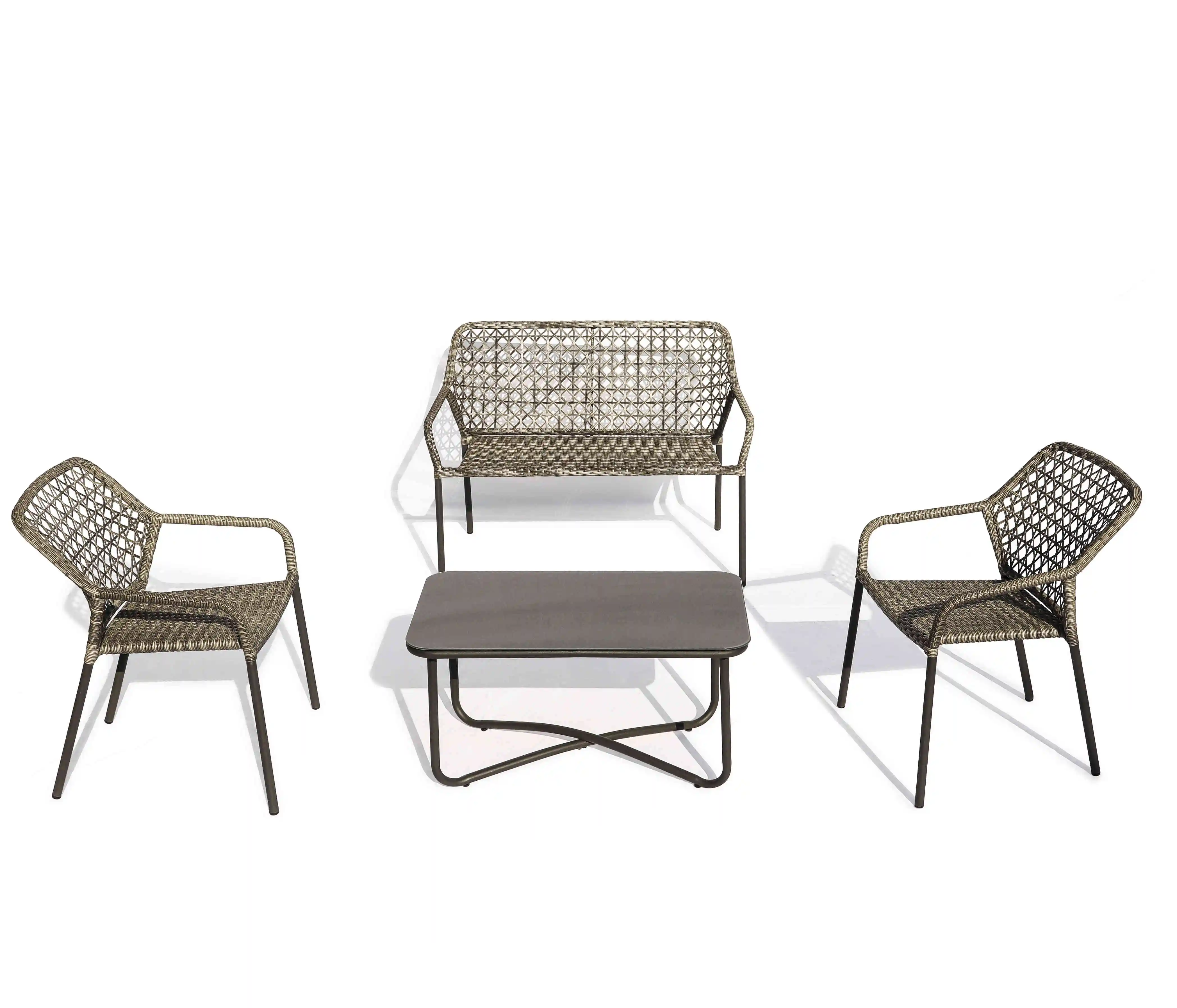 -para Uland Patio Sillones Con - Rattan Lounge Set reseña y precio