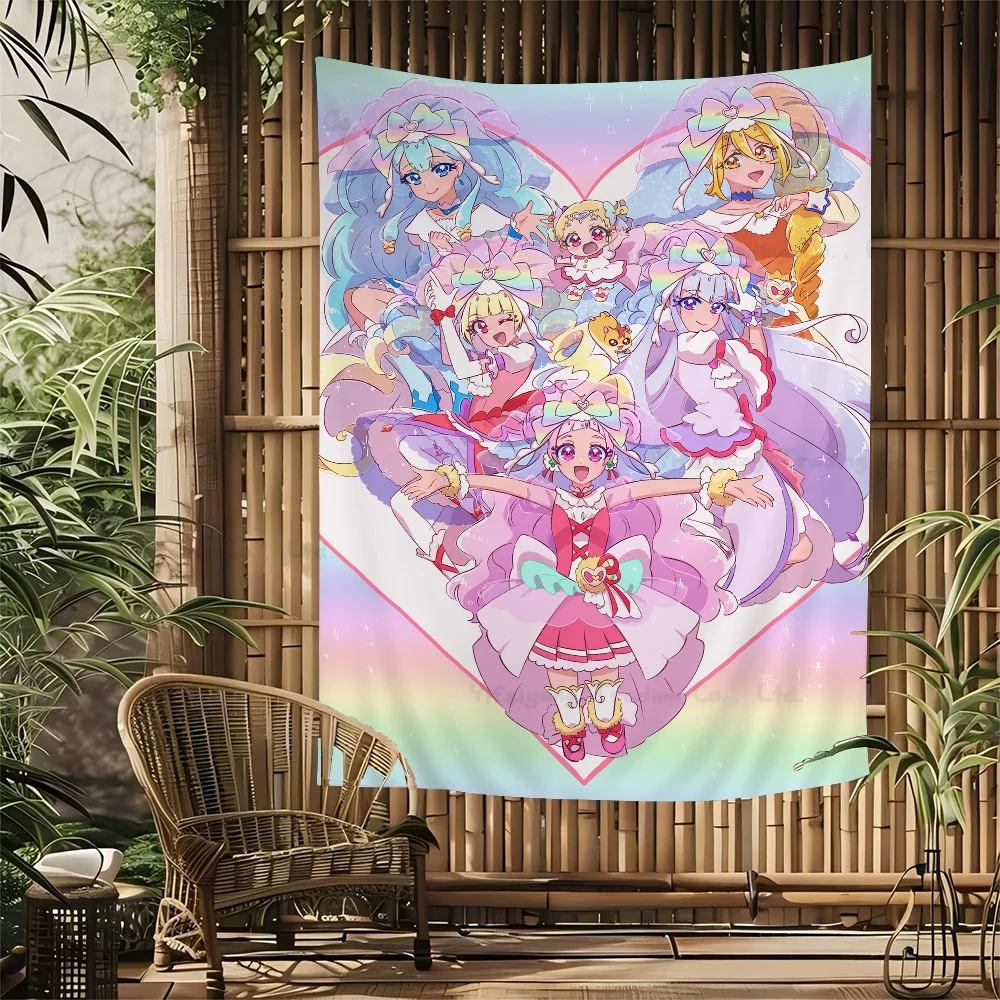 Precure Hanging Bohemian Tapestry Hanging Tarot Hippie Wall Rugs Dorm Japanese Tapestry