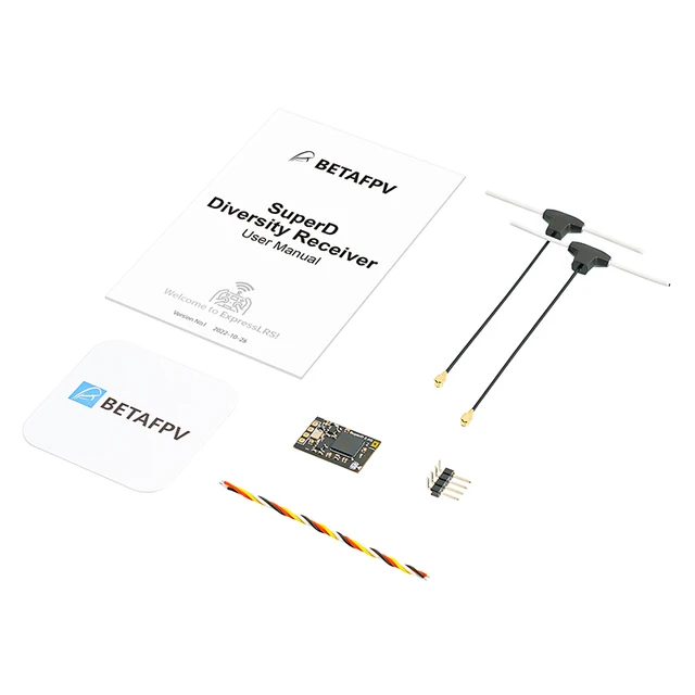 BETAFPV SuperD ELRS 2.4G/915MHz Diversity Receiver Faraway Traveller FPV Drone Long Range Drones DIY Parts