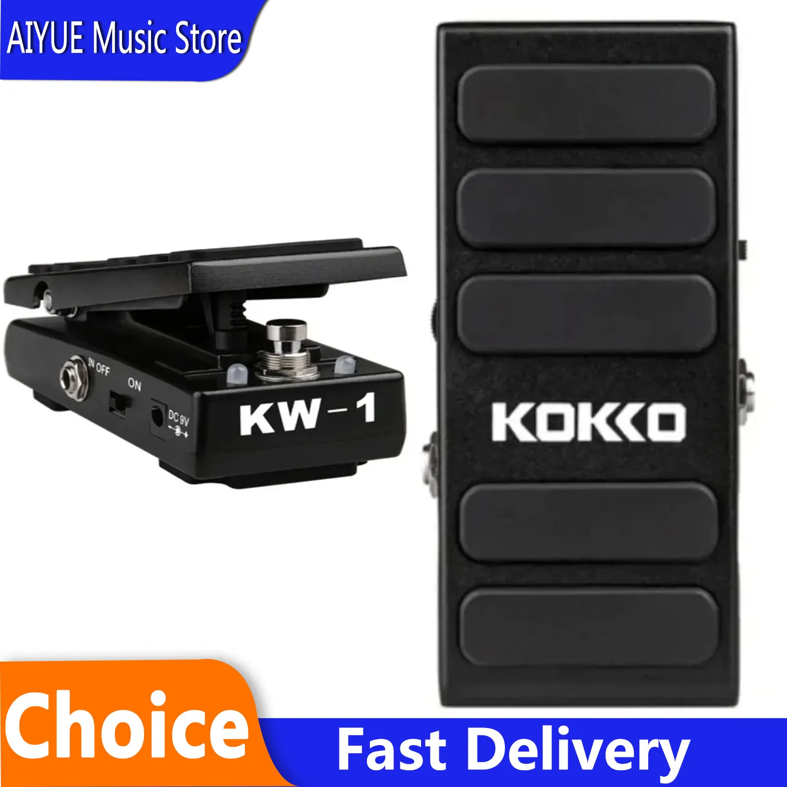 KOKKO KW‑1 Mini Wah Volume Guitar Pedal 2 In 1 Wah Vol Effect Pedal True Bypass Design For Electric Guitar Practice Accessories