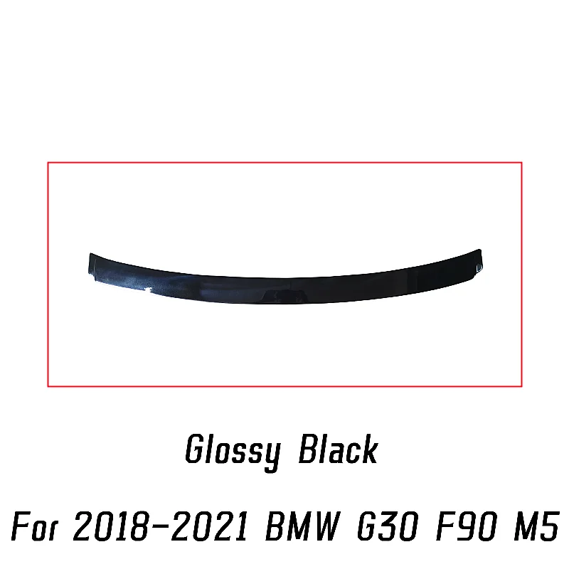 Rear Window Roof Car Spoiler Wing For BMW 5 Series G30 F90 M5 525i 2018-2021 ABS Plastic Black Carbon Tuning Accessories Styling image 3