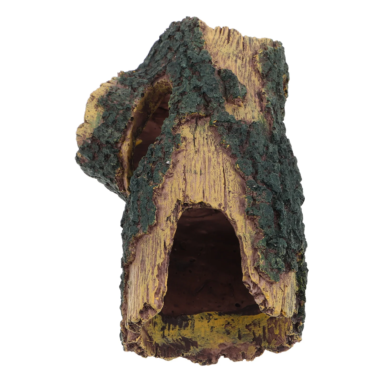 

Aquarium Decor Resin Tree Trunk - Hollow Log Cave for Fish Hiding Shelter - Gecko Lizard Hideout Reptile Tank Accessories
