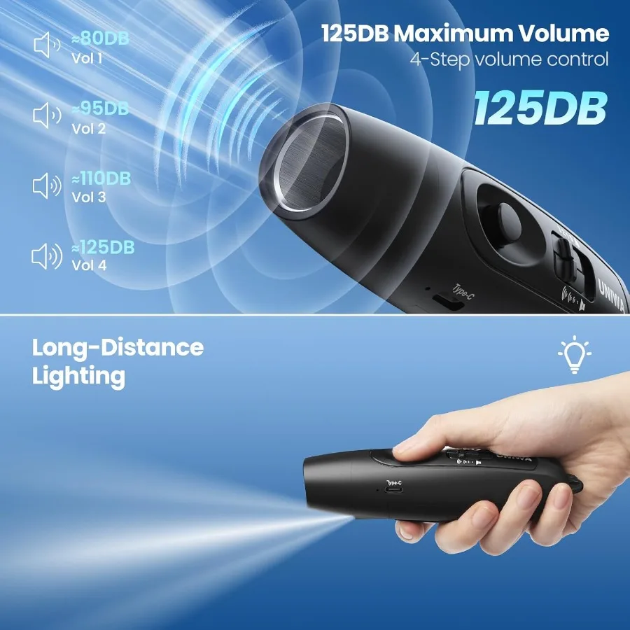 Electronic Whistle with USB Charging 3 Tone 3 High Volume Hand Emergency Whistle for Referee Coaches Teacher Outdoor Sport Game