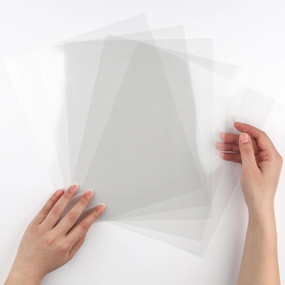 8.5X11Inch Heat Resistant Clear Acetate Sheets for Shaker Cards Making Transparent Shaker Stencils, Journals, Craft