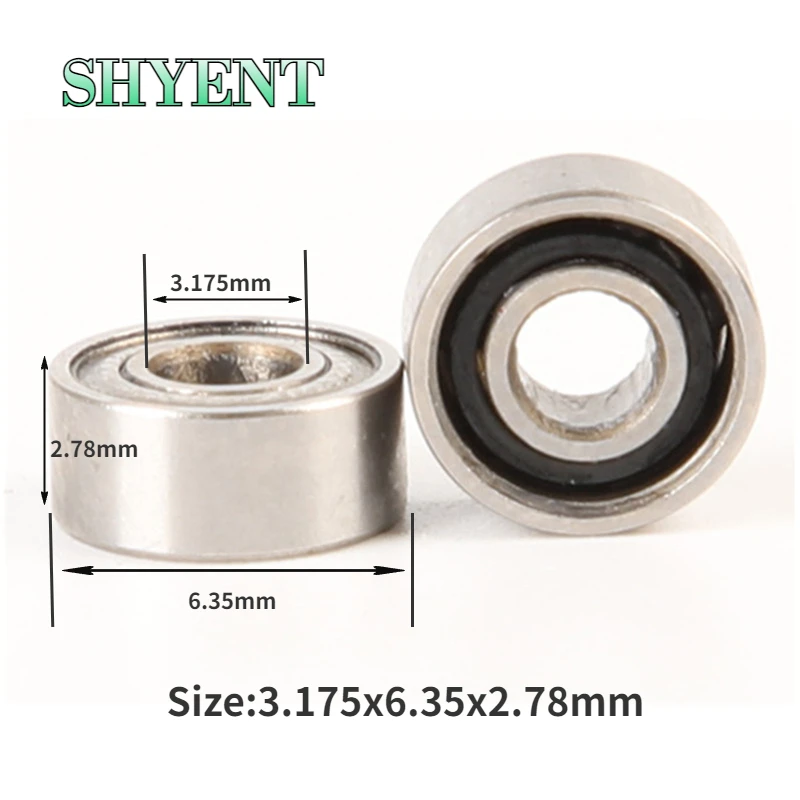 5/10pcs Dental Bearings Fit for Sirona WH Handpiece SR144TLZWN 3.175x6.35x2.78mm Turbine Cartridge Rotor Bearing Ceramic Ball