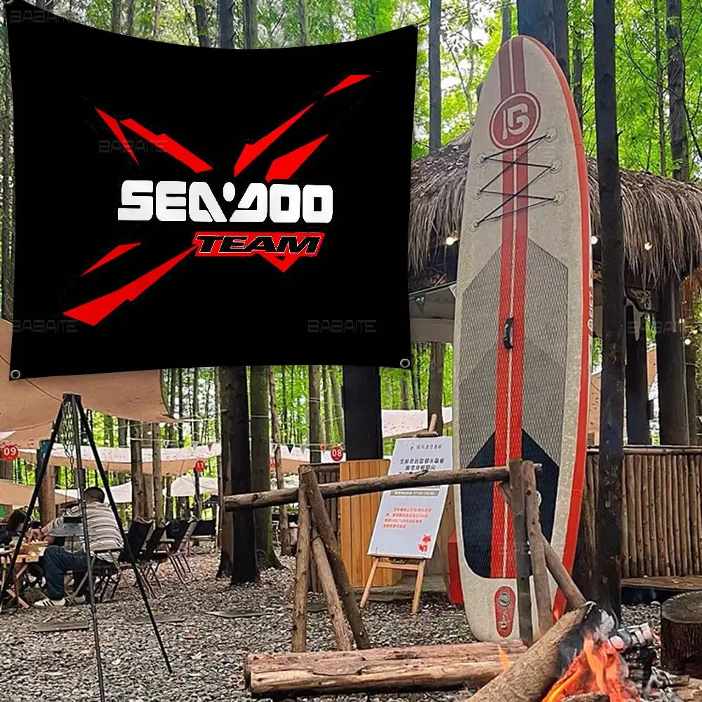 S-Sea D-Doo Seadoo Cartoon Flag Wall Hanging Banner Decoration Household Home Decor