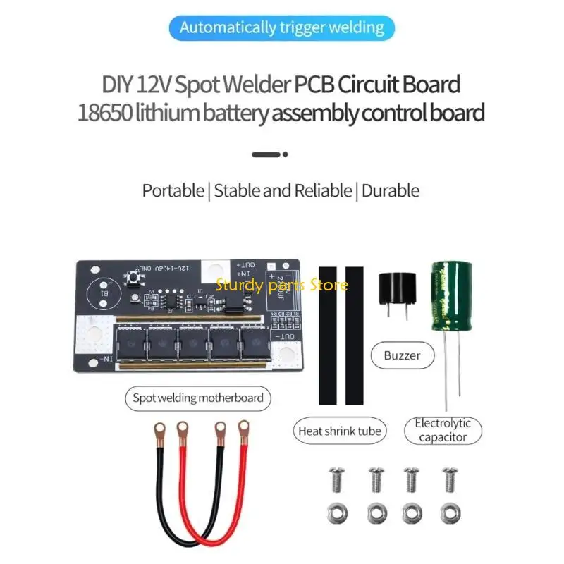 97QC SPOT Machine Machine Accessories Welding Culle Set DIY Portable 12V 18650 Battery