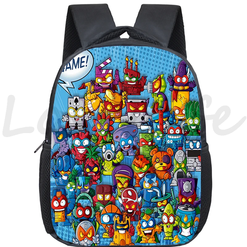 Super Zings-mochila de dibujos animados para niños y niñas, bolsa de escuela primaria, mochila para bebés