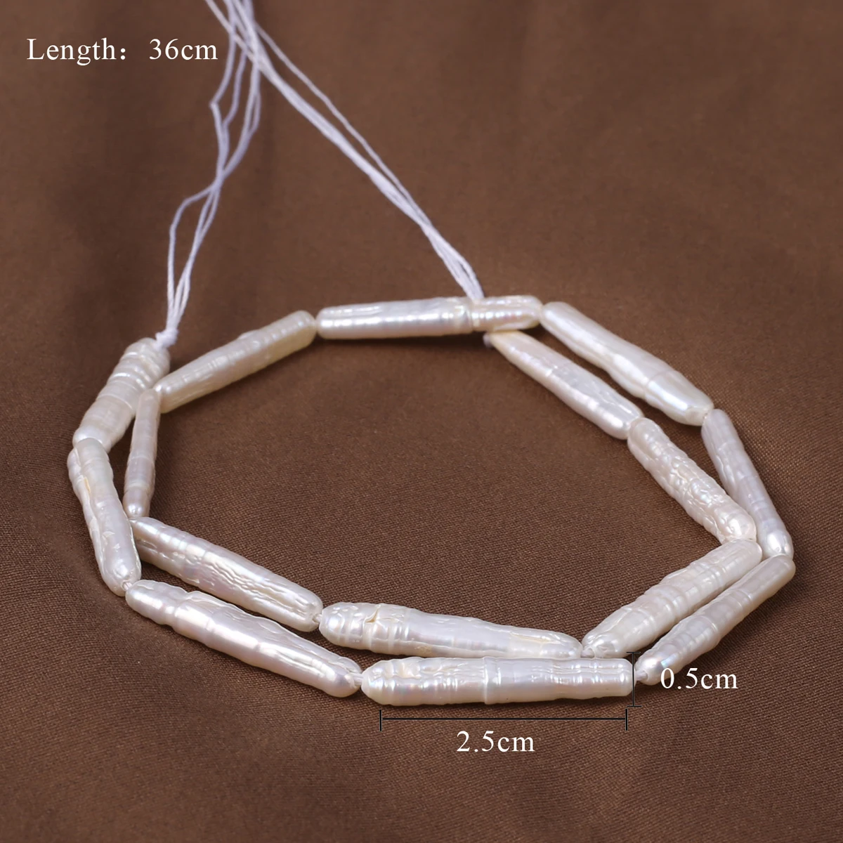 

100% Natural Freshwater Baroque Pearl Beads Loose Stick Baroque Bead for Jewelry Making Diy Choker Necklace Gifts 14inch