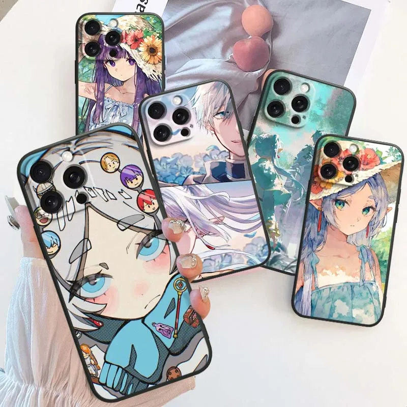 

Frieren Himmel anime Phone Case For Apple iPhone 16 16E 15 14 13 12 11 XS X Pro Max Plus Black Soft Silicone Cover