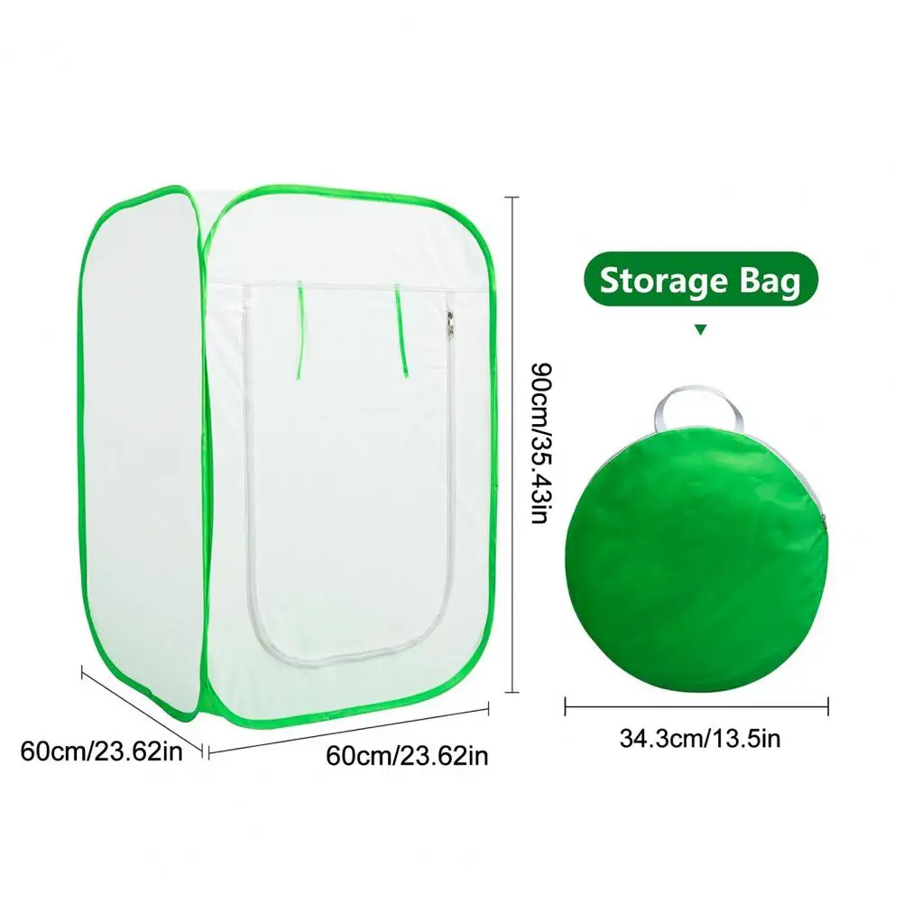 Weatherproof Plant Cover Pop-up Plant Protection Cover with Zipper Door Frost Freeze Protection Tent for Indoor Outdoor Plants