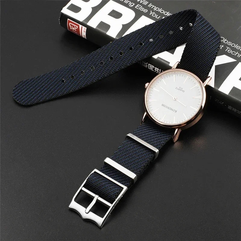 Nylon Watch Band 20mm 22mm Soft Military Premium Strap for Huawei Belt Fabric Bracelet For Samsung Galaxy Watch 5pro