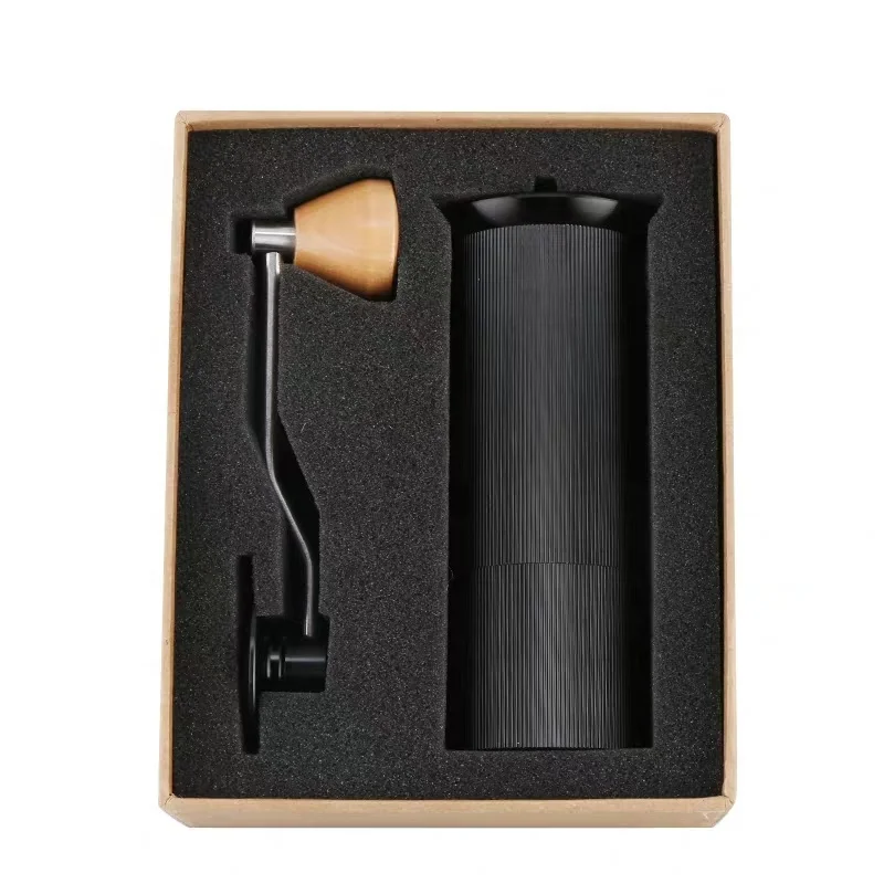 

Ручная кофемолка из нержавеющей стали, ручная кофемолка в зернах, регулируемая кофемолка для домашнего использования, легкая чистка