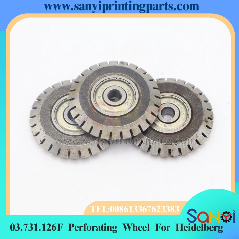 5 sztuk Najwyższej Jakości Koło Perforujące 03.731.126F 30x4x5mm Do Maszyn Drukarskich Heidelberg MO PM GTO SM52 SM102 — zdjęcie produktu 2