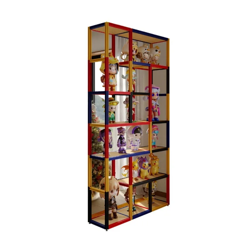 Multi-layer marine board birch shelf dopamine model figure display stand