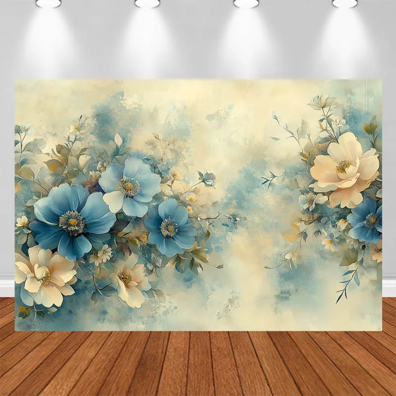 LS Chinese-Style Photography Background Full-Screen Floral Decor Pregnant Adult Portrait Photo Backdrop Studio