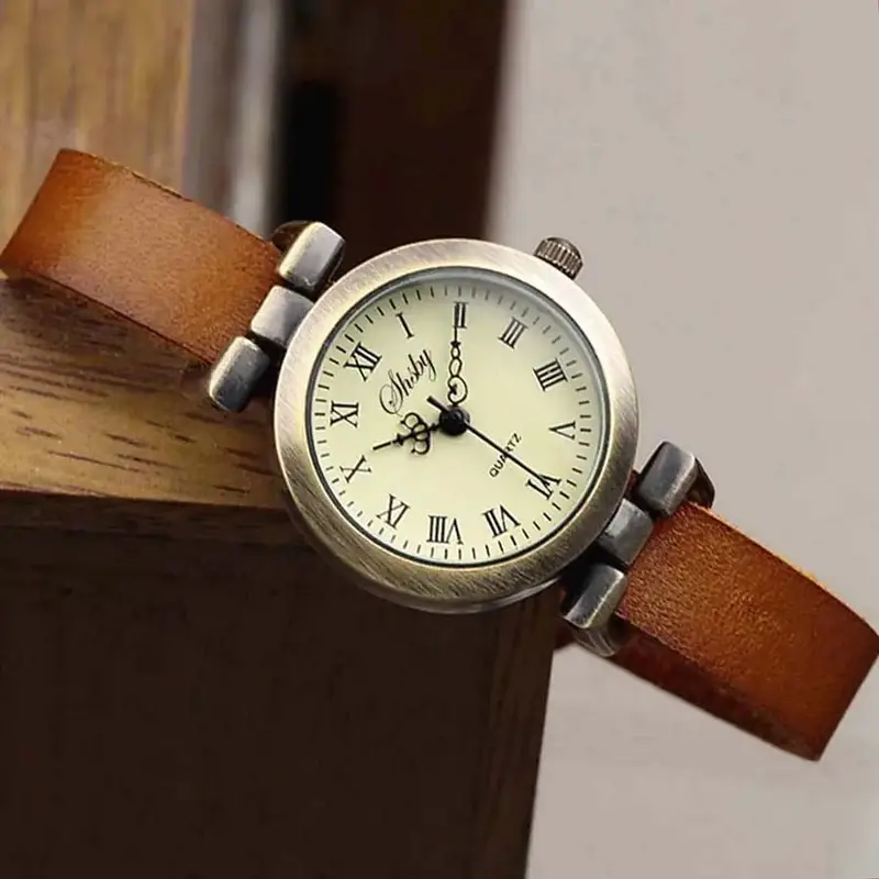 Shsby New Fashion Hot-Selling Leather Female Watch ROMA Vintage Watch Women Dress Watches - Image 12