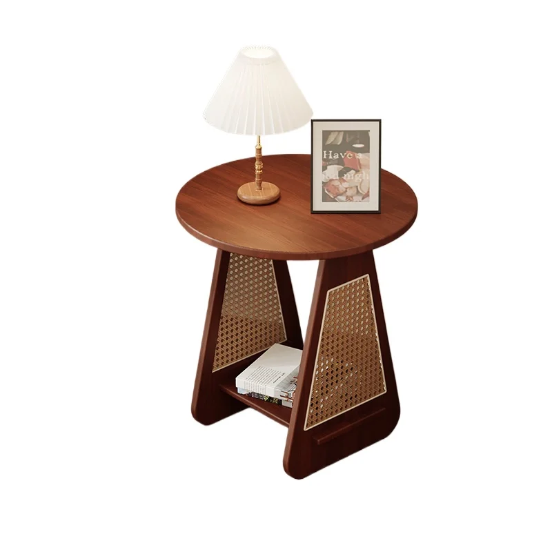 

Wooden Small Side Table Interior Japanese Luxury Nordic Minimalist Standing Coffee Table Aesthetic Meubles Ornaments Home Decor