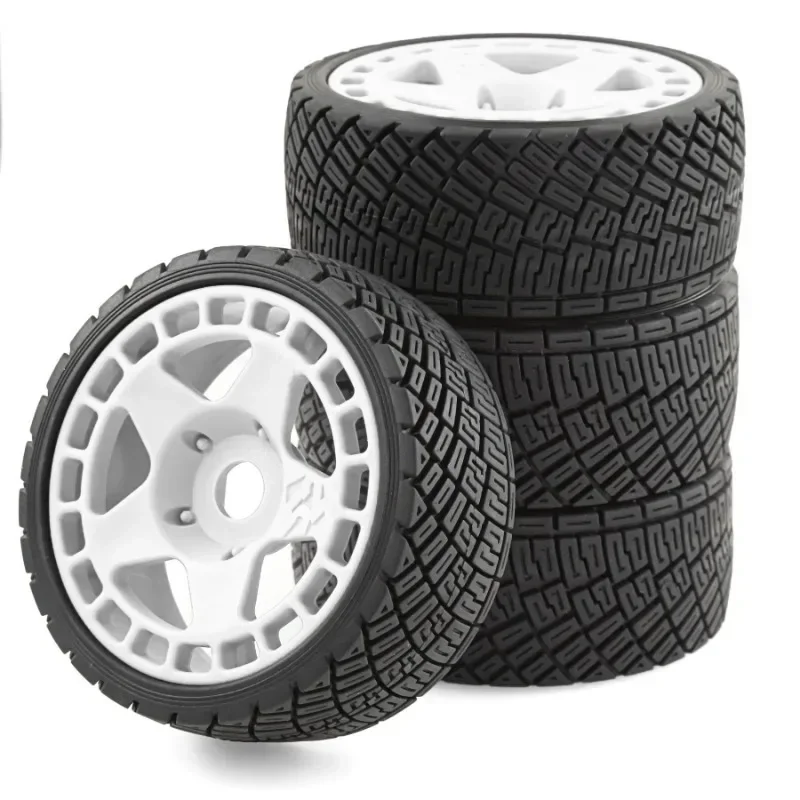 

4pcs 100mm 1/7 1/8 RC Rally Off-Road Buggy Tires Wheel 17mm Hex for ARRMA Trxs Redcat Team Losi Kyosho HPI WR8 HSP RC Car