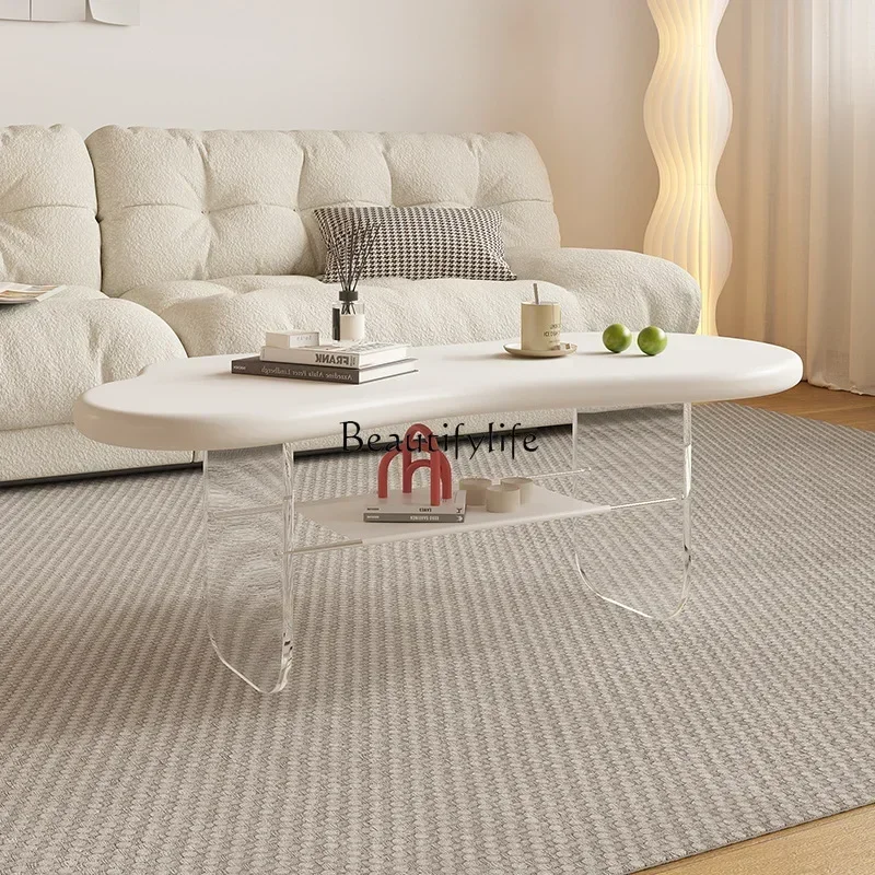 نمط جديد كريم الرياح العظام سحابة طاولة القهوة B & B فندق شقة صغيرة غرفة المعيشة الترفيه طاولة القهوة ss 8617 #4