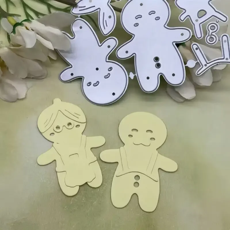 2025 New Arrival Christmas Gingerbread Man Metal Cutting Dies for Scrapbook Card Making Knife Mould Blade Punch Stencil Embossed
