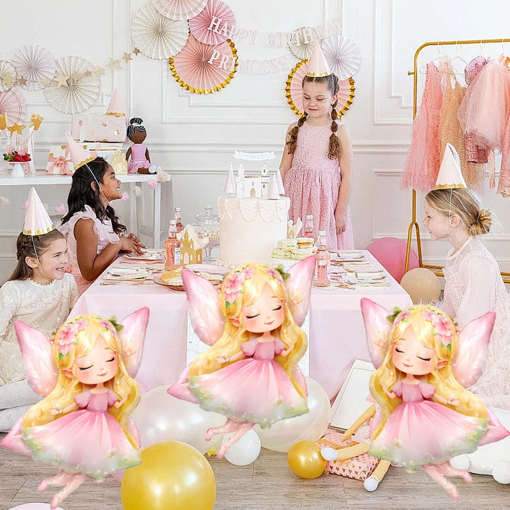 Pink Fairy Foil Balloon Girls  - Bonsai Garden Ideas 评论和价格