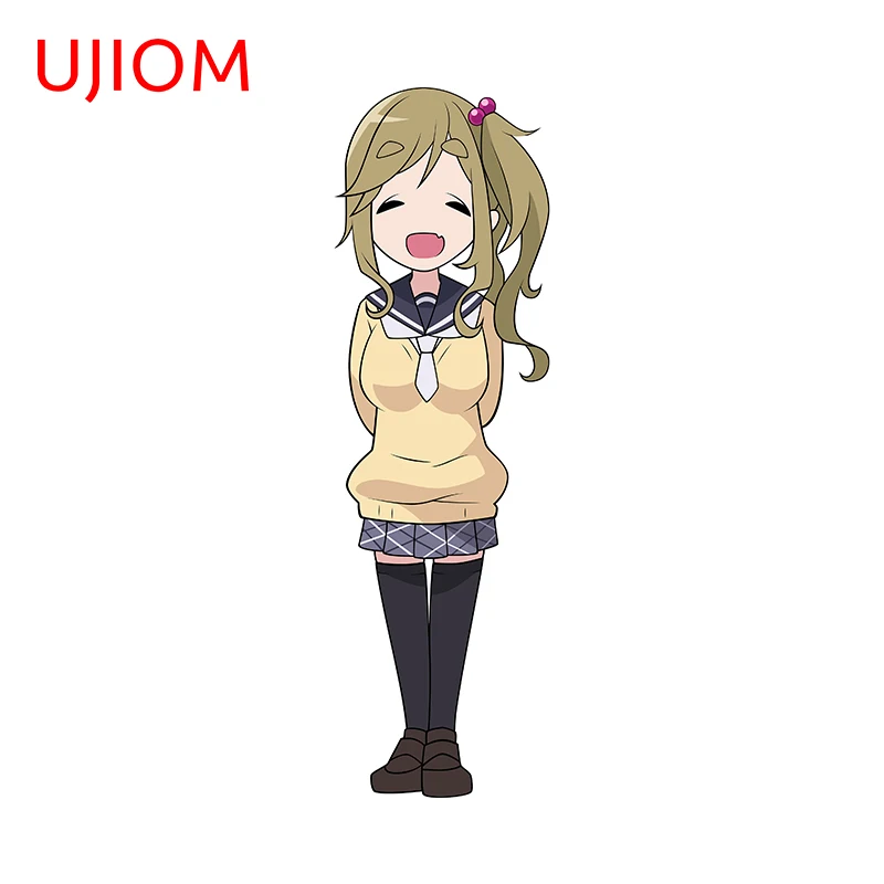 UJIOM 13cm X 4cm Cartoon Yuru Camp 3D Wall Stickers Interesting Vestibule Decal Personality Bedroom Decoration Chambre Murals