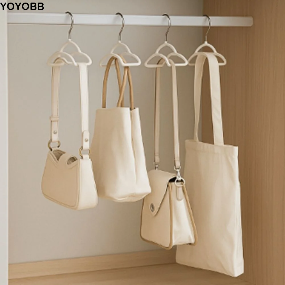 

Multifunctional Plastic Arch Handbag Hanger Stackable Reusable Scarf Storage Rack Space Saving Bag Hooks Hat