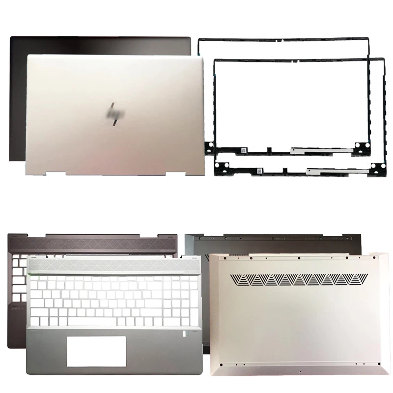 New for hp envy x360 15-dr 15m-dr 15-dr1005tx 1006tx 1007tx portable lcd back cover/hand rest/bottom case L54912-001 brown/silve