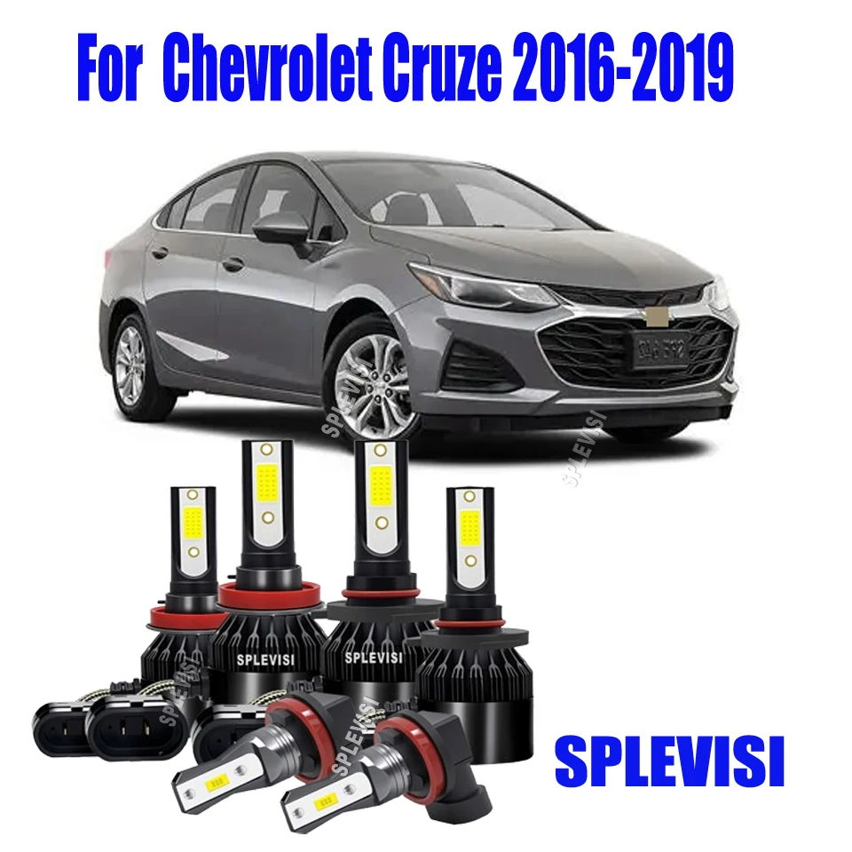LED Headlight 9005 High H11 Low Fog Bulb Easy Plug Play Install acessorios para carro For Chevrolet Cruze 2016 2017 2018 2019