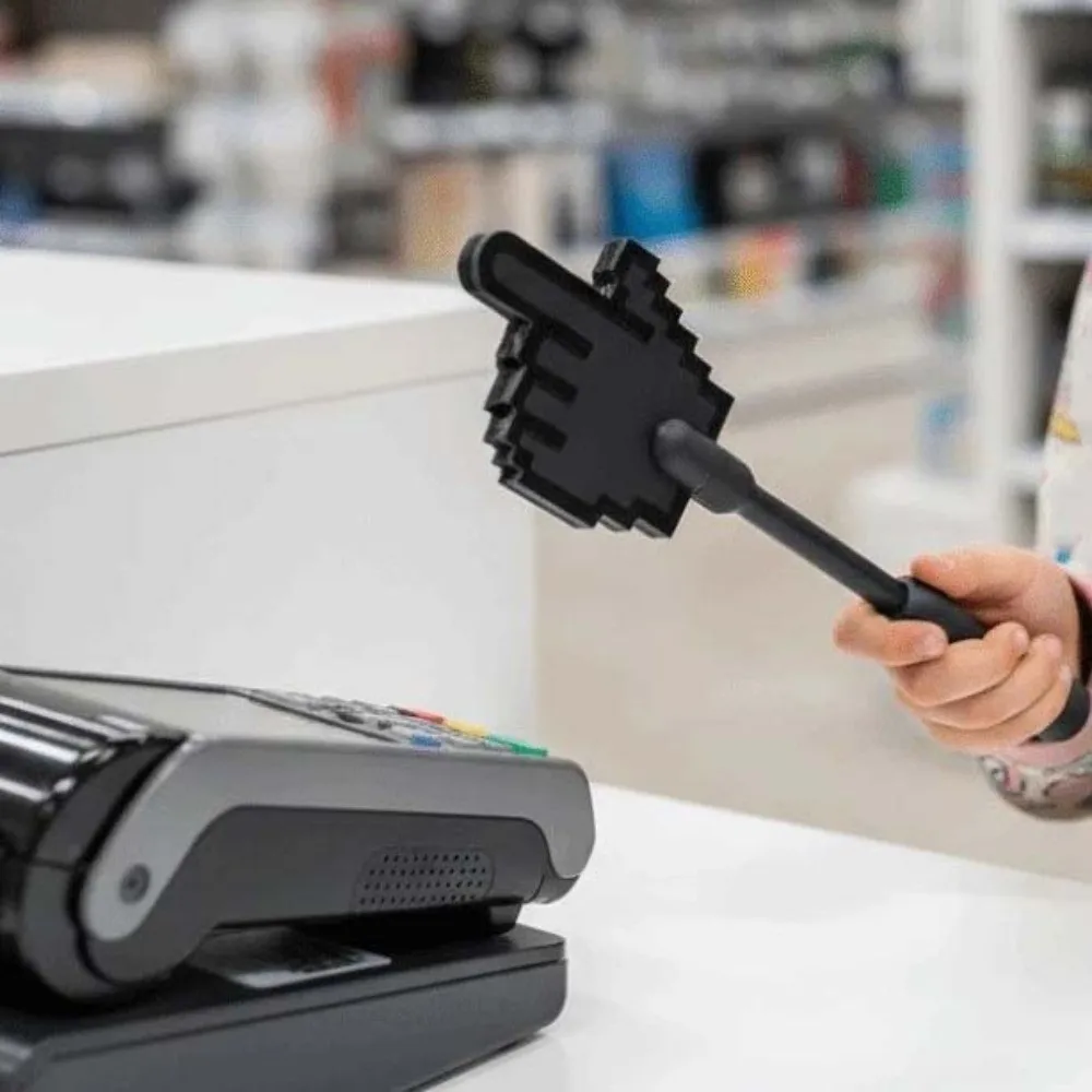 Creative 3D Printed Wand Tap To Pay Detachable Portable Index Finger Wand Holder Fingertip Stick Cute Fixed Credit Card Holder